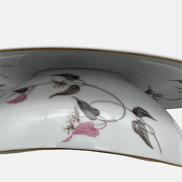 Vintage Noritake Arden Gravy Boat w/ Attached Underplate Japan 5603 MCM - Picture 5 of 6